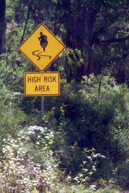 Danger, Motorbikes swerving