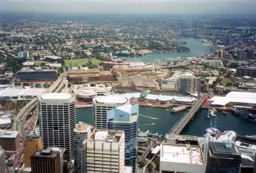 View over Darling harbour