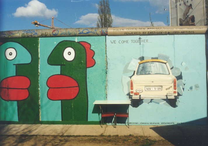 A Trabant going through