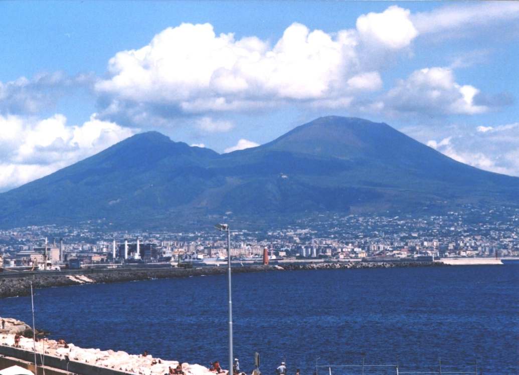 Naples in the shadow of Versuvius