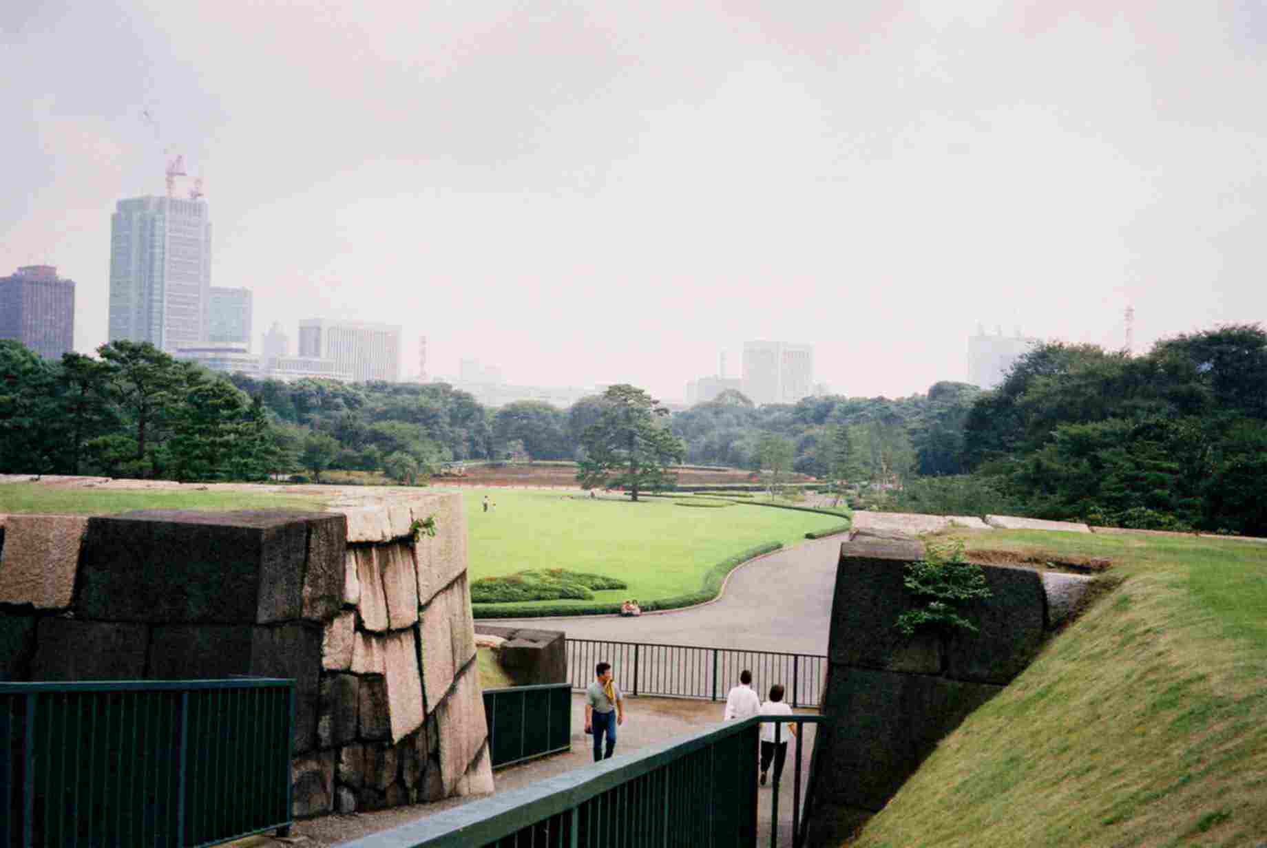 Looking down on the Honmaru