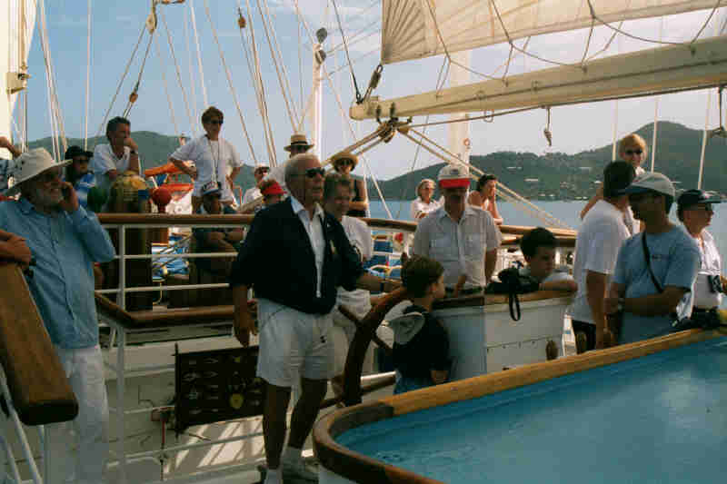 The Captain on the bridge