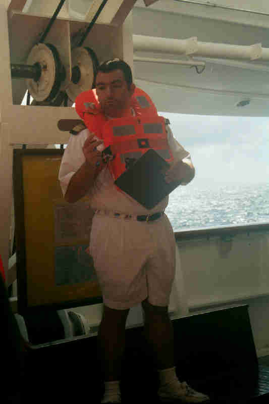 The safety drill with Paolo