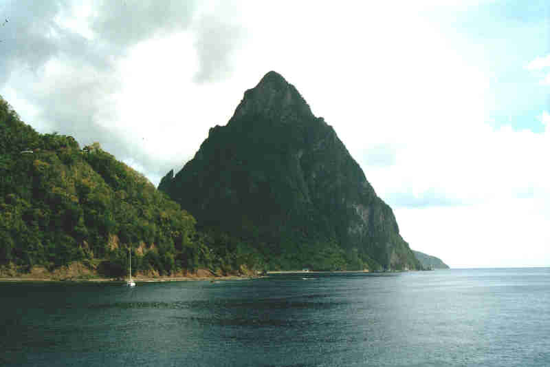 The Pitons, St Lucia, April 2000