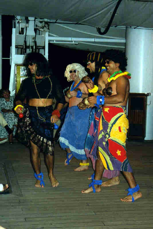 Dancing girls in the talent show