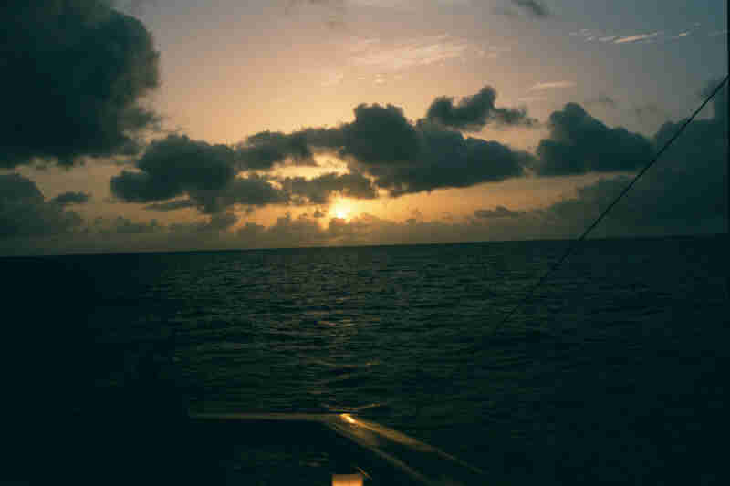 Sunset in the Grenadines