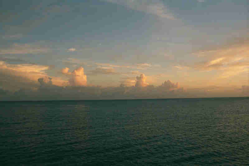 Sunset off Dominica