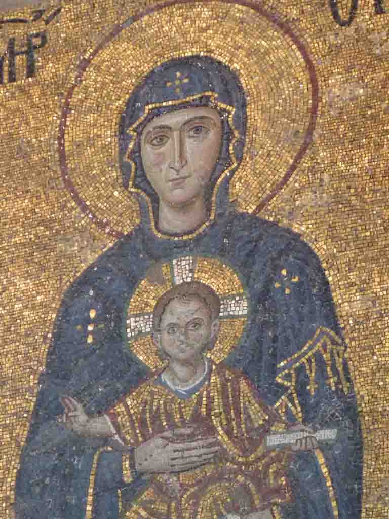 Mosaic in the South Gallery of Aya Sofya