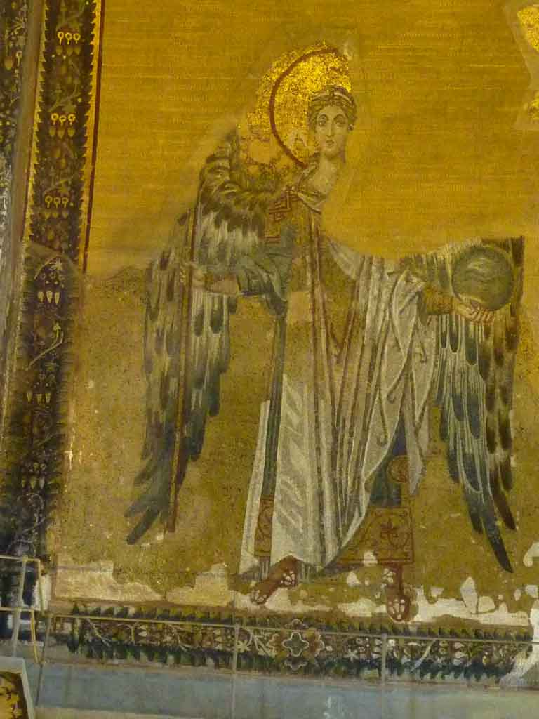 Mosaic of Archangel Gabriel in Aya Sofya