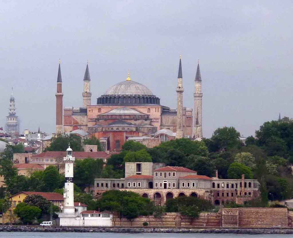 Aya Sofya from the Sea of Marmara