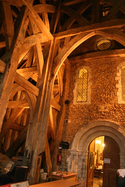 inside the tower, St Laurence, Blackmore