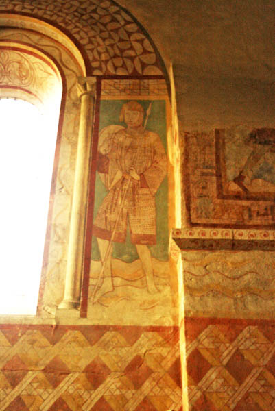 Wall paintings in the Nave, Copford Green Church