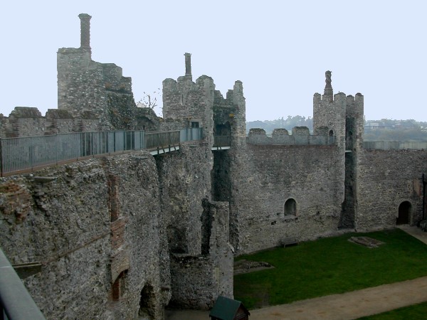 castle walls and towers