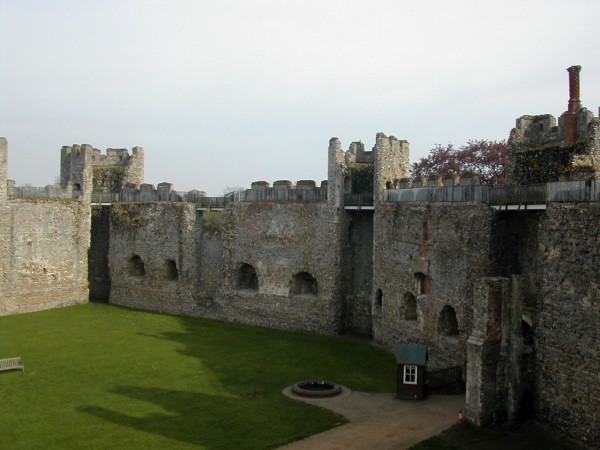 castle walls and towers