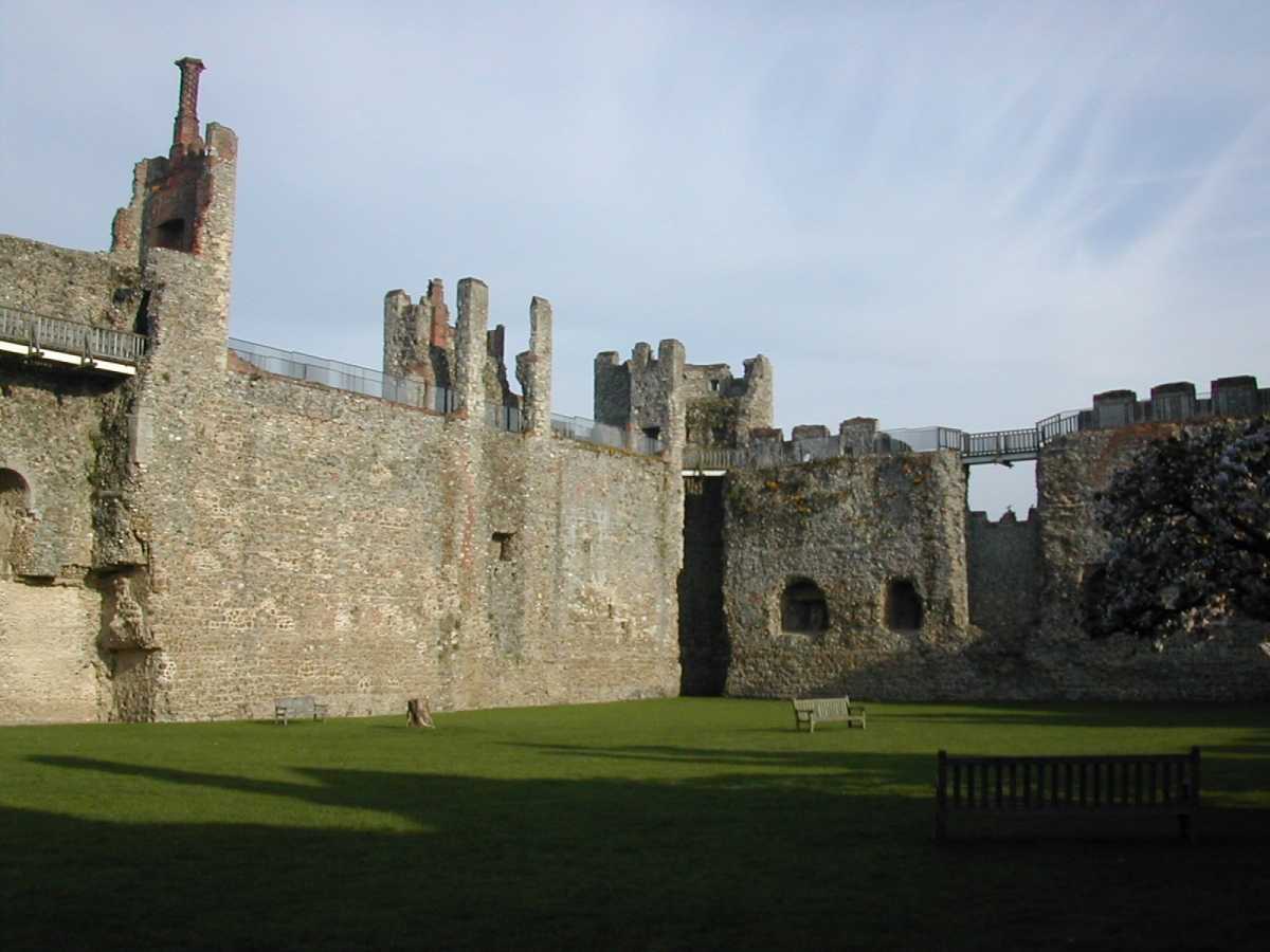 castle walls and towers