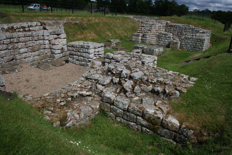 East Gate with the Wall extending out towards the river