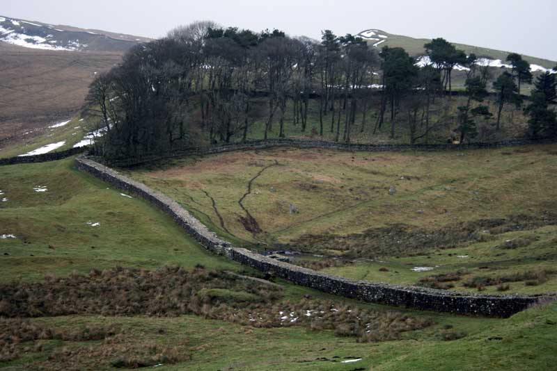 Hadrians Wall East of Housesteads Roman Fort