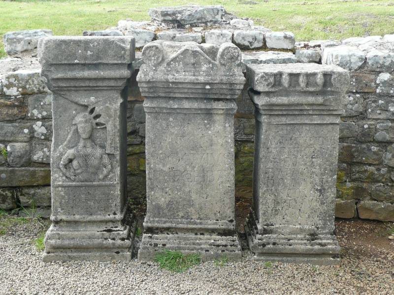 Altars at the Mithras temple