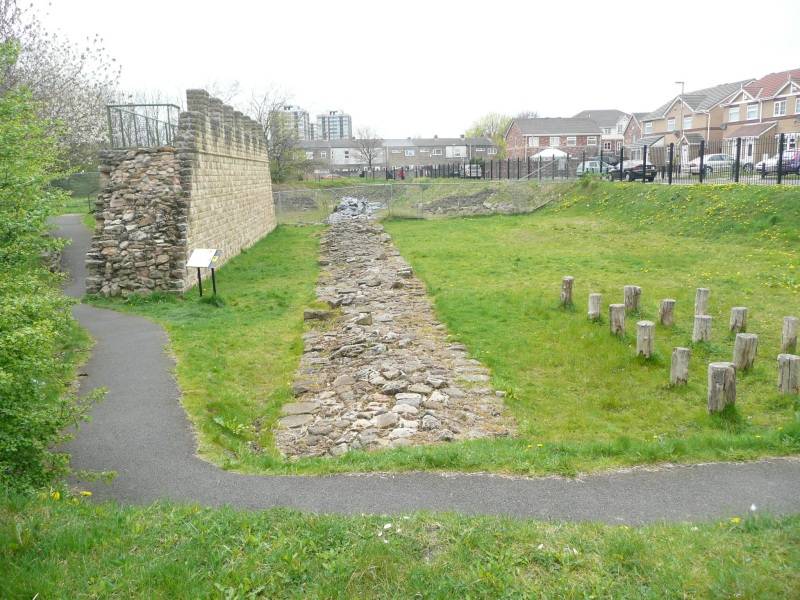 First fragment of the wall, Wallsend