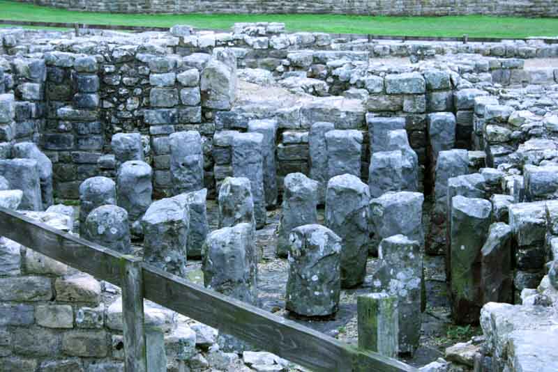 Hypocaust in the later Bath house