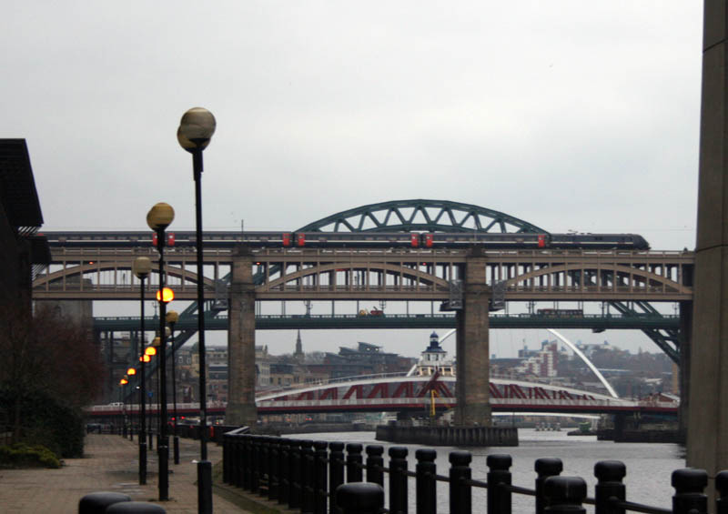 An intercity on the bridge