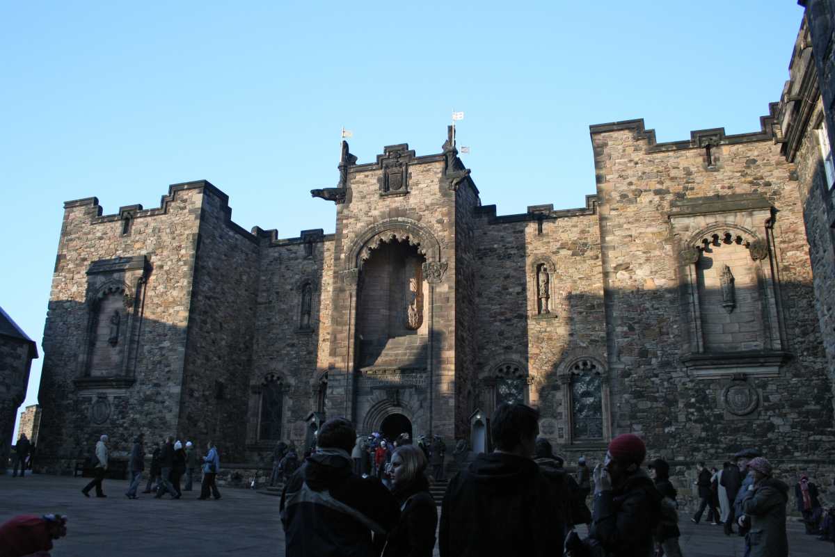 The Scottish National War Memorial from Crown Square