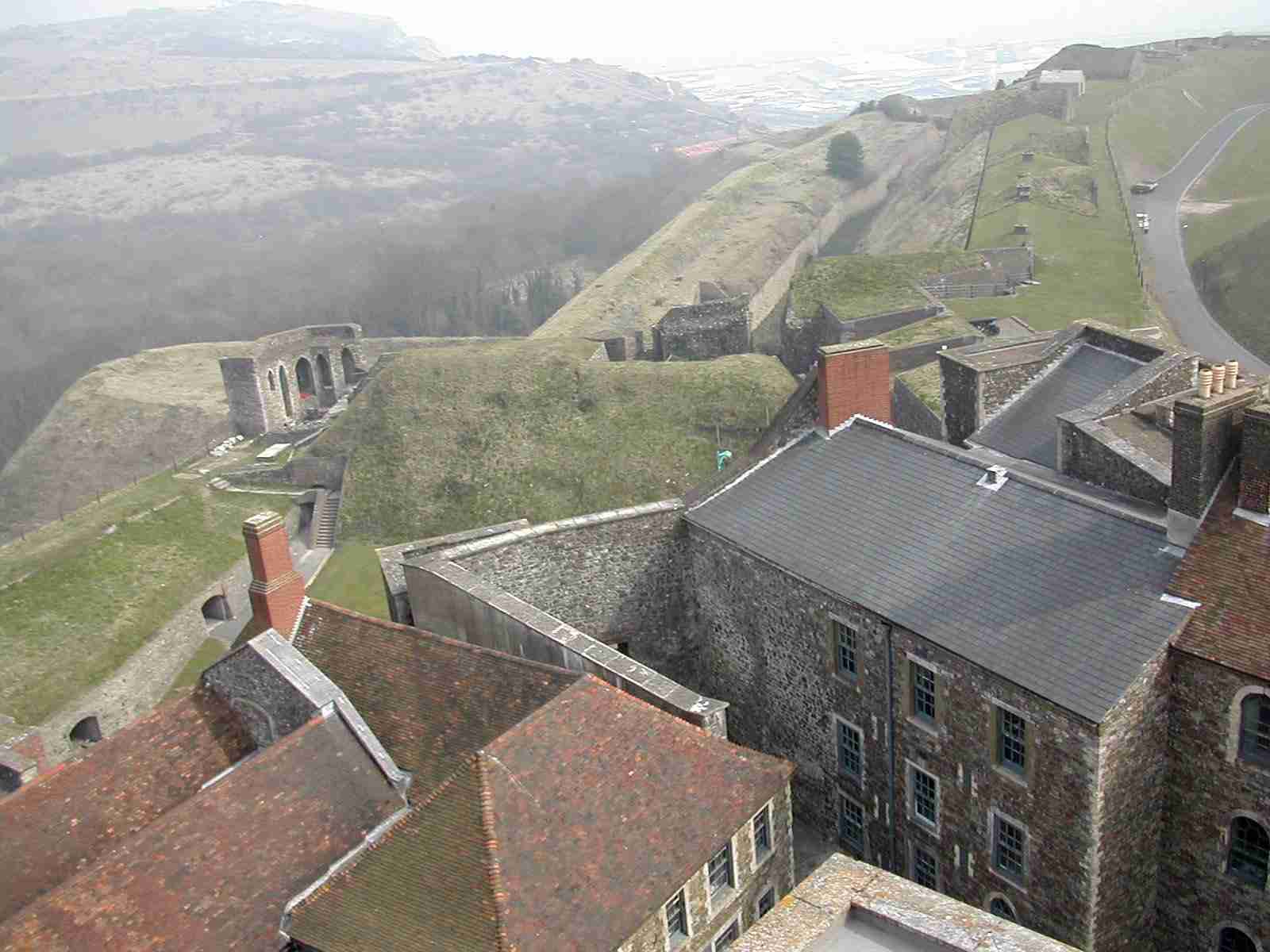 East towards Avranches Tower, Dover Castle