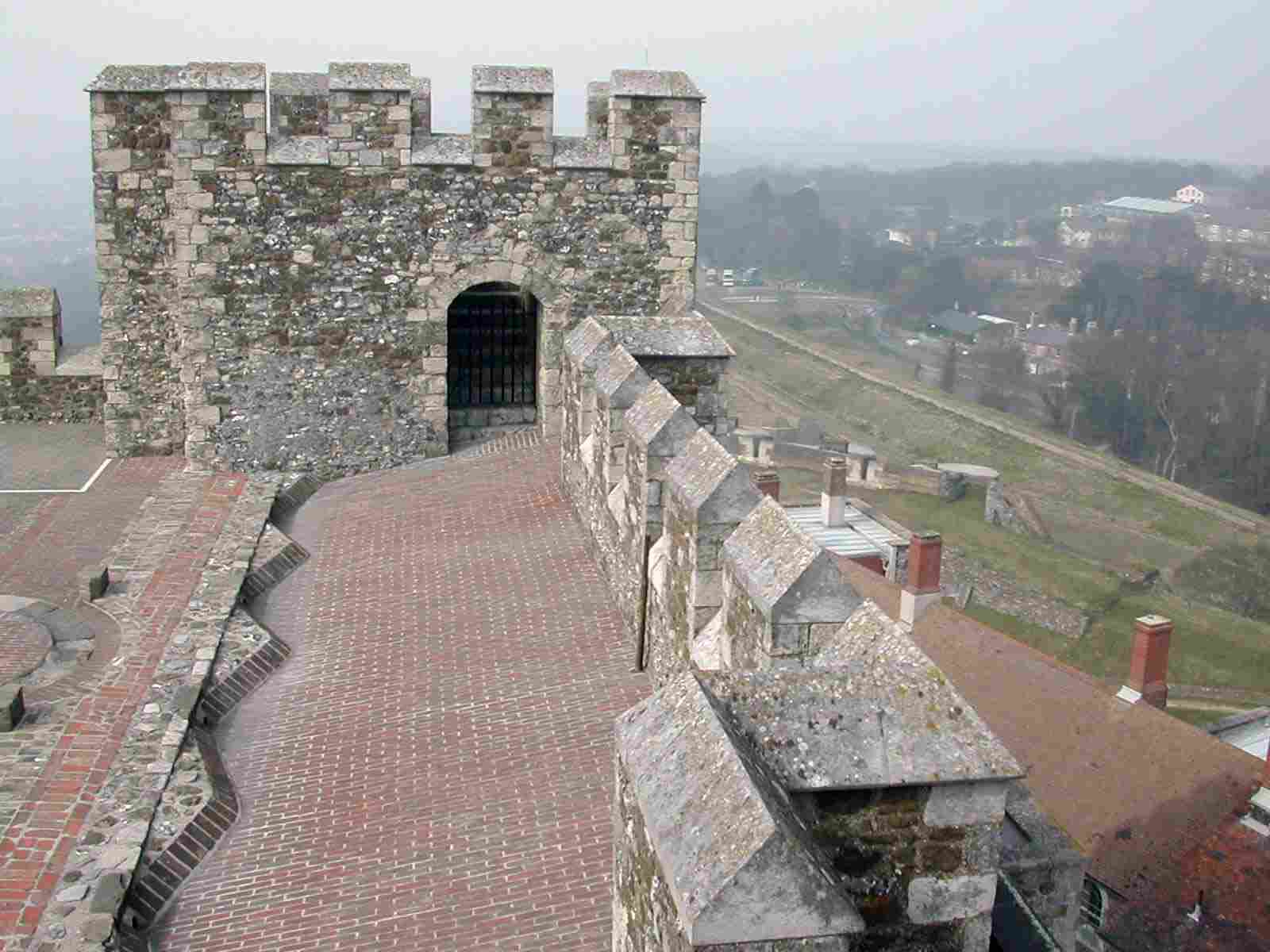 The roof of the Keep, Dover Castle