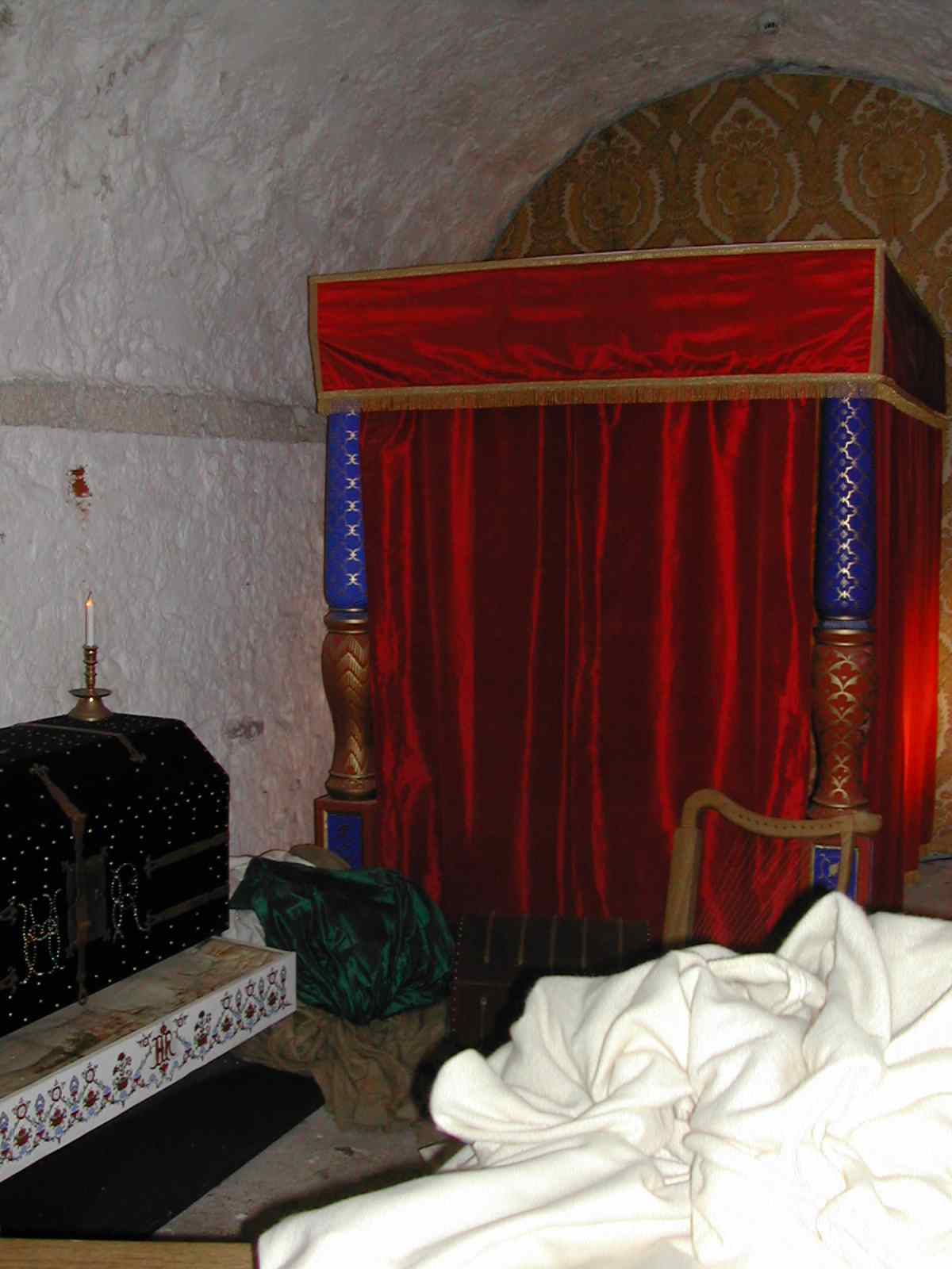 The King's Bedchamber being prepared