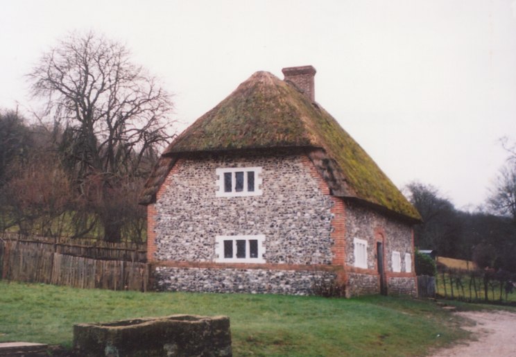 Medieval flint house