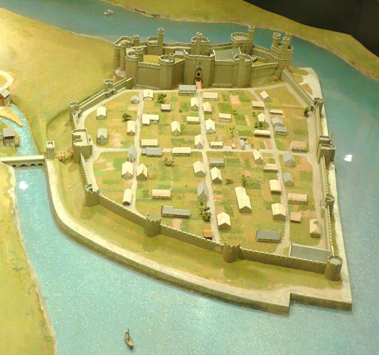 Model of Caernarfon from the North