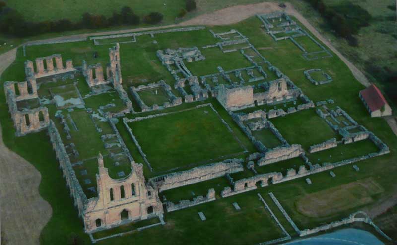 Byland Abbey from the Air (English Heritage)