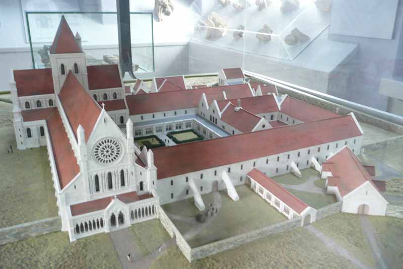 Byland Abbey model