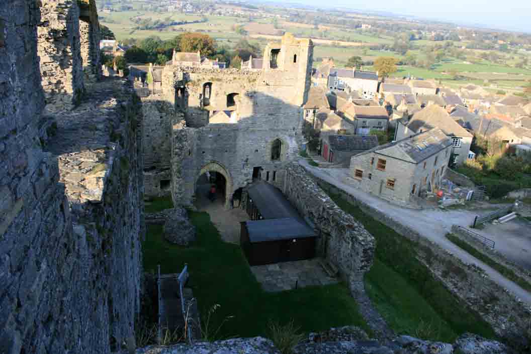 Looking towards the gatehouse