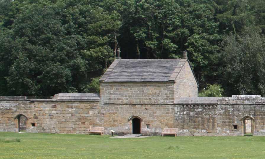 The reconstructed Monk's cell from the Cloister