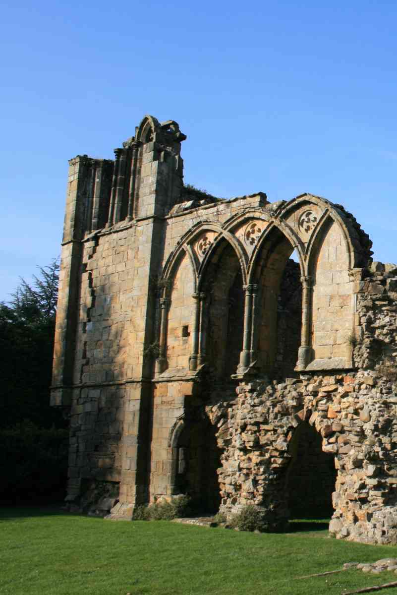 Fine gothic tracery in the windows