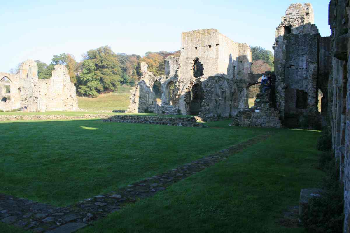 The remains of the Cloister, Easby Abbey