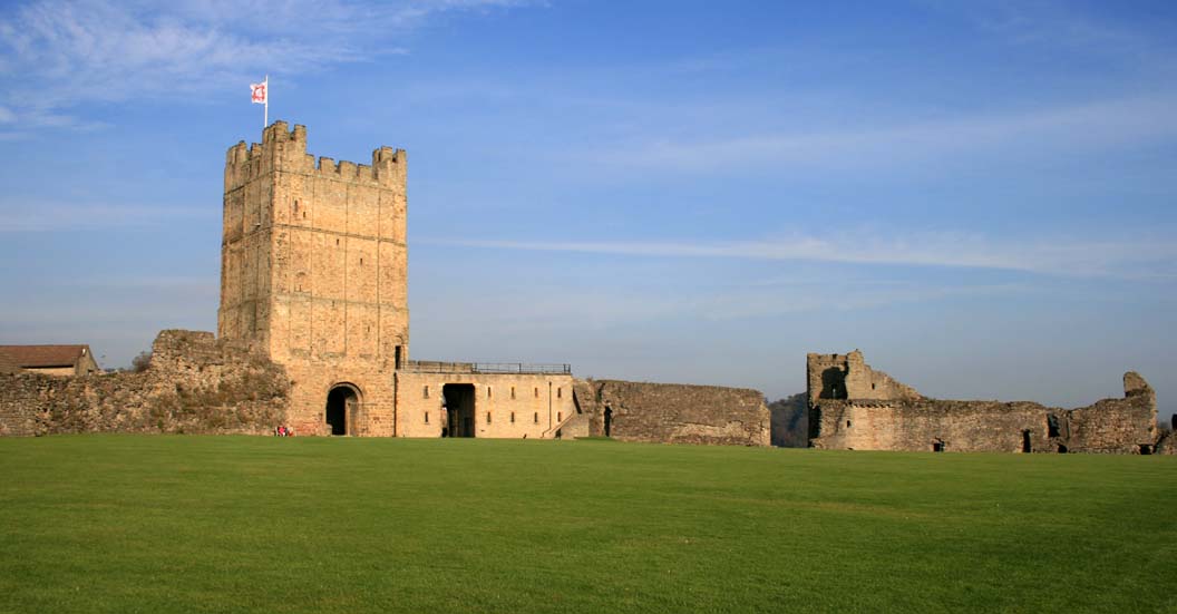 Inside the Great Court of Richmond Castle