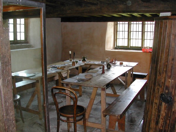 The private room below the bedroom in the Manor, Ryedale Folk Museum, 
Hutton-le-Hole, Ryedale, Yorkshire