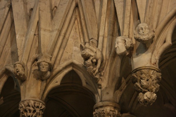 Gargolyes in the Chapter House