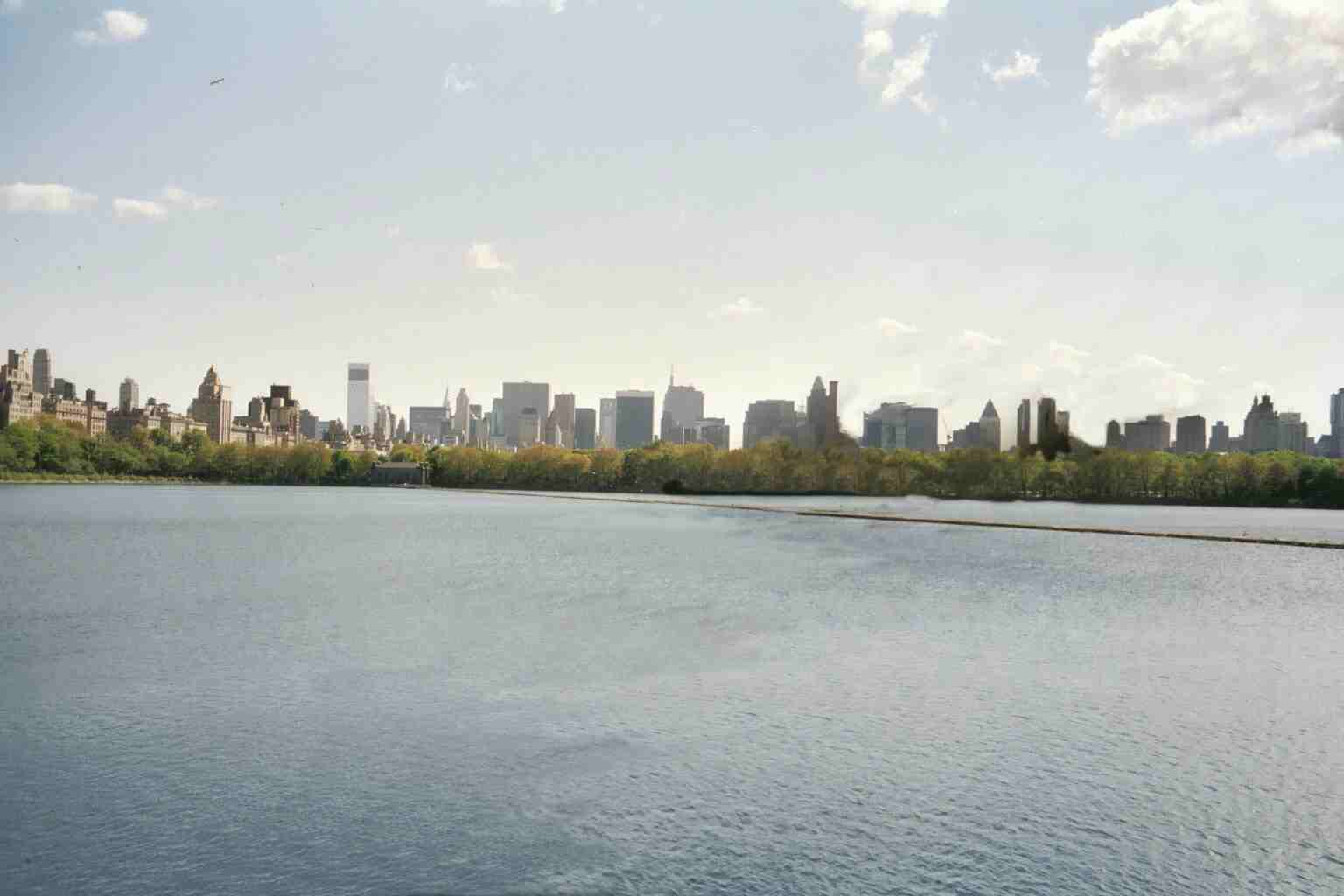 Looking south across the reservoir